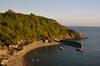 The beach at Polkerris, Cornwall