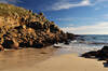 The beach at Porthgwarra, Cornwall