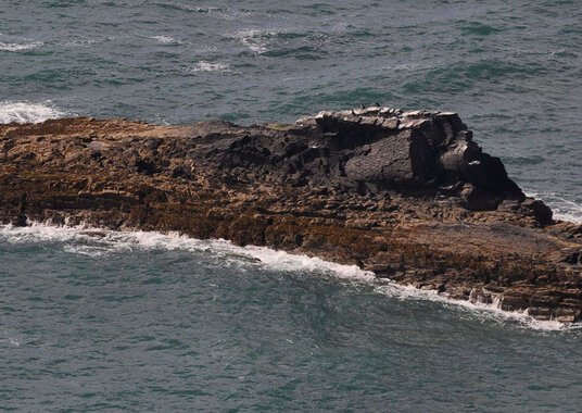 The submerged rocky blades of Alder Run