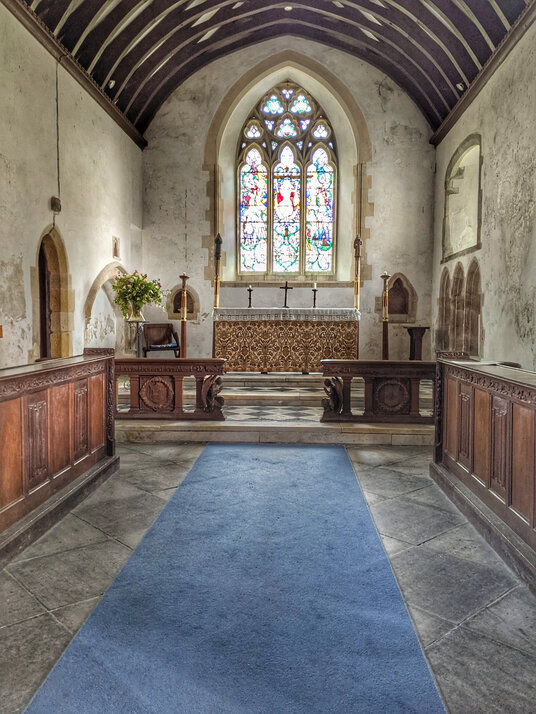Altar at Cardinham church