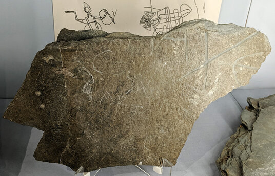 The Arthur Stone found at Tintagel