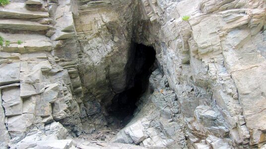 Tunnel opening from the beach