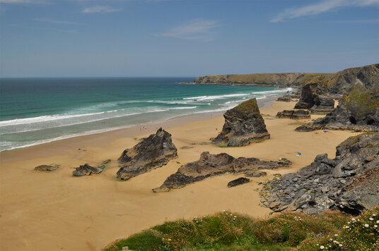 Beach at Bedruthan Steps