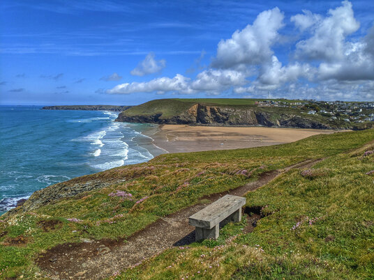 Coast path from Mawgan Porth