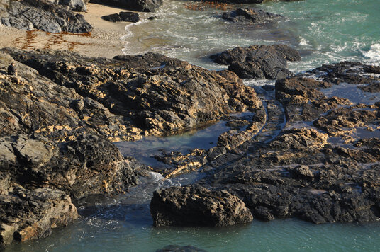 Wheel ruts on Bessy's Cove