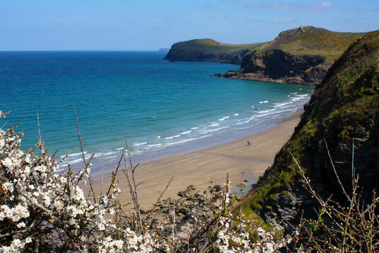 Lundy Bay from the coast path