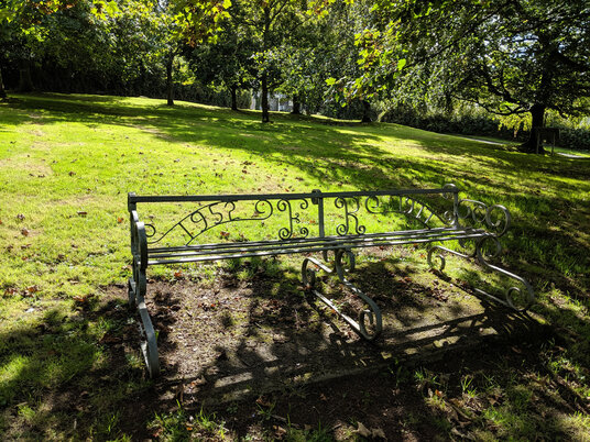 Bench on Blisland Village green