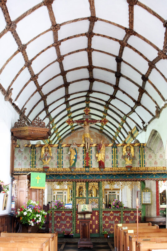 Inside the church