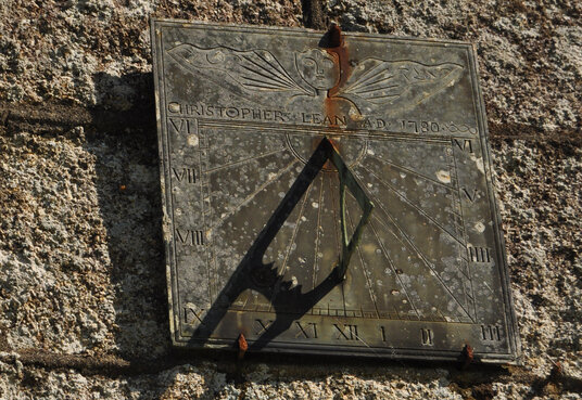 Sundial on Blisland Church