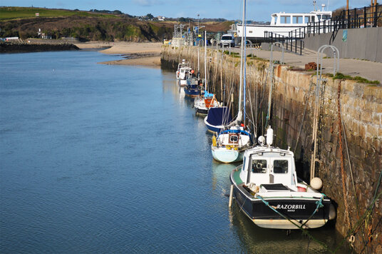 Boats along the quay