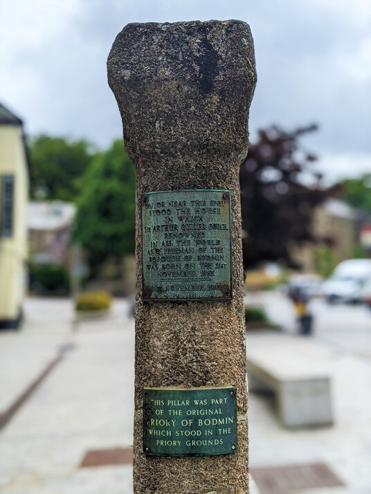 Pillar from Bodmin Priory