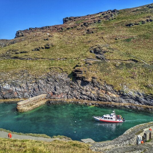 Boat in Boscastle Harbour