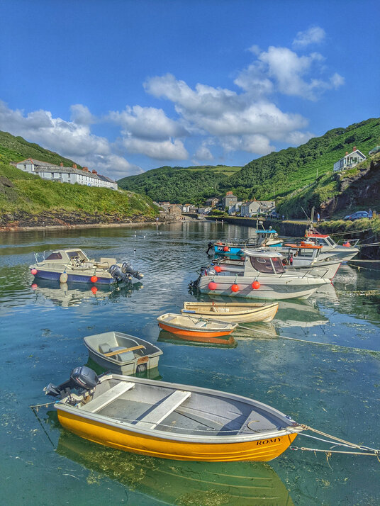 Boats at Boscastle Harbour