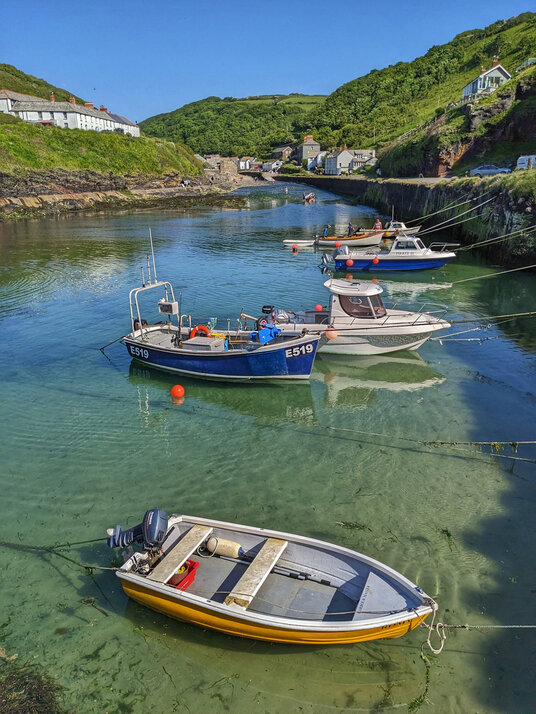 Boats at Boscastle Harbour