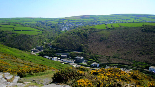 Boscastle from Penally Hill