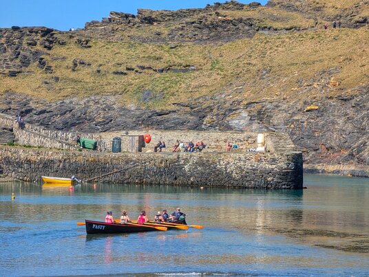 Gig rowing at Boscastle