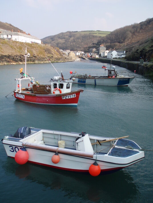 Boats at Boscastle Harbour
