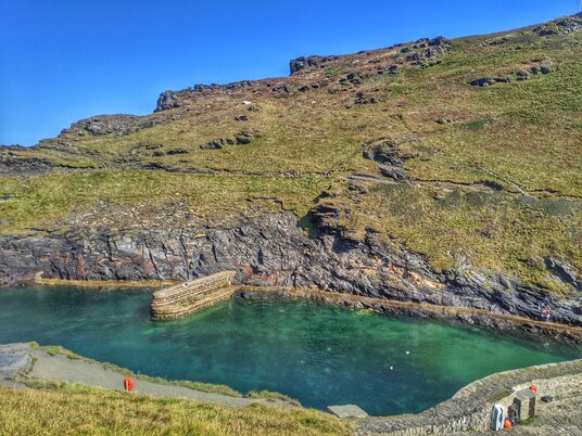 Entrance to Boscastle Harbour
