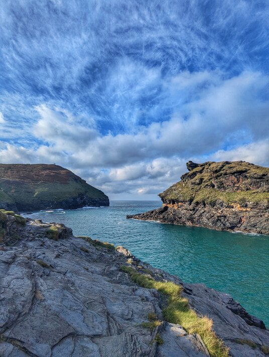 Boscastle harbour entrance