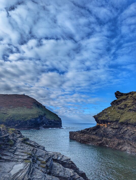 Boscastle harbour mouth