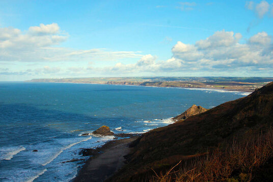 Coastline near Bude viewed from Millook