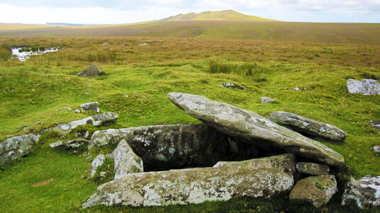 Burial cairn on top of Buttern Hill