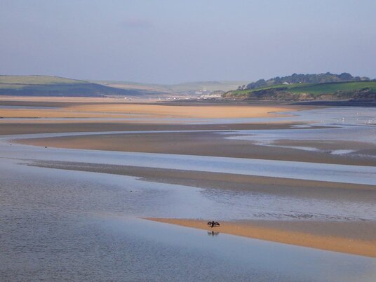 View towards Padstow from the Camel Trail