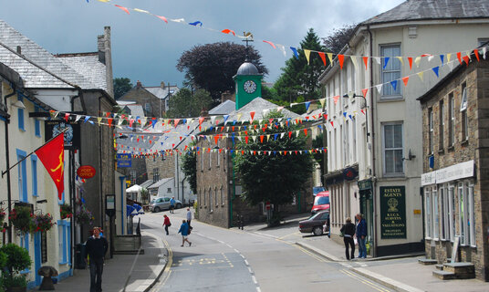 Camelford during the 750 year charter celebration