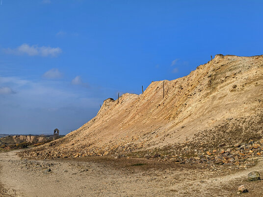 Waste tips at Kittows shaft