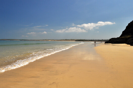 Low tide route from Porth Kidney Sands to Carbis Bay