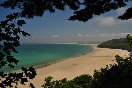 View of Carbis Bay from the footpath