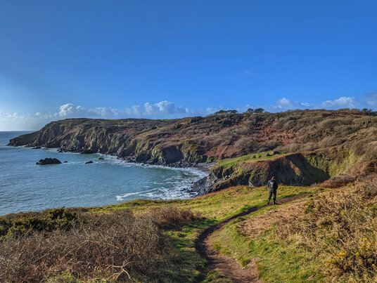 Coast path to Carleon Cove
