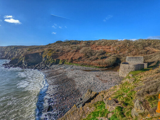 View across Carleon Cove
