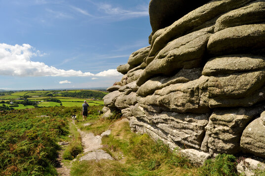 Descent from Carn Brea