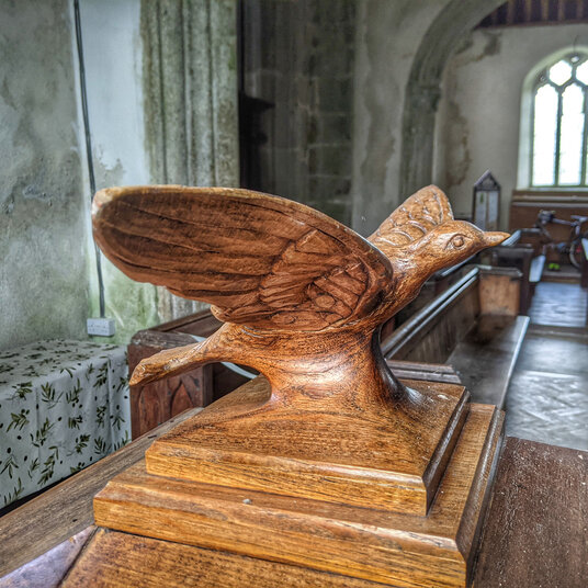 Carving in Cardinham Church