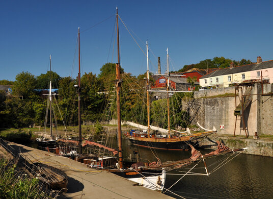 Tall ships at Charlestown