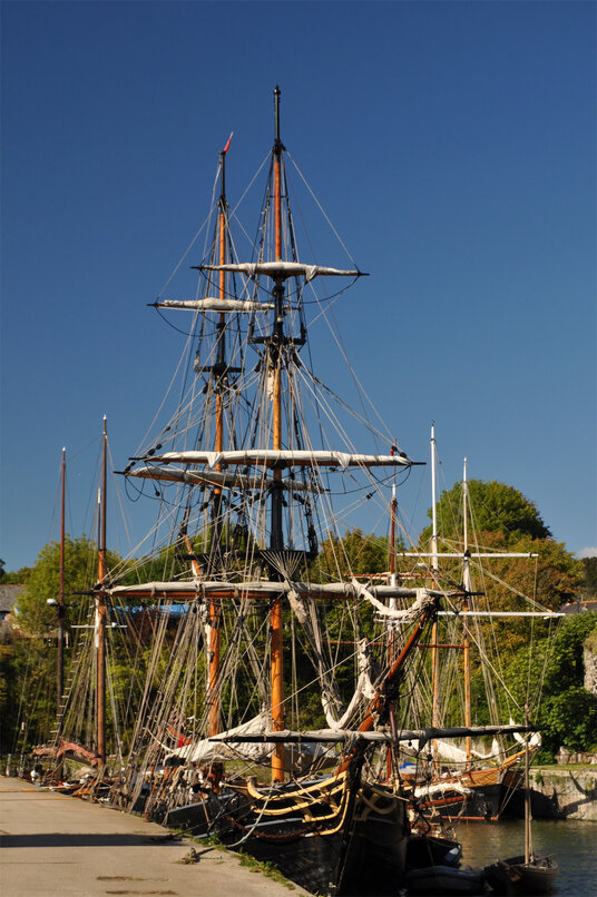 Tall ships at Charlestown