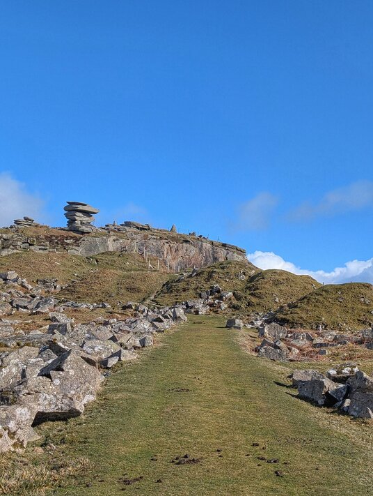Track near the Cheesewring Quarry