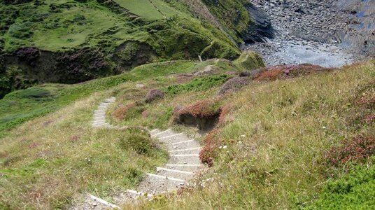 Steps descending Chipman Cliff