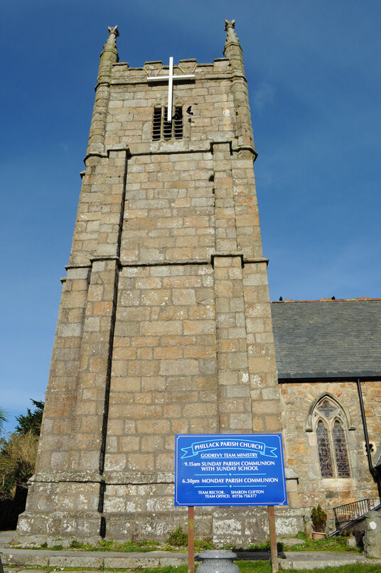 Phillack church tower