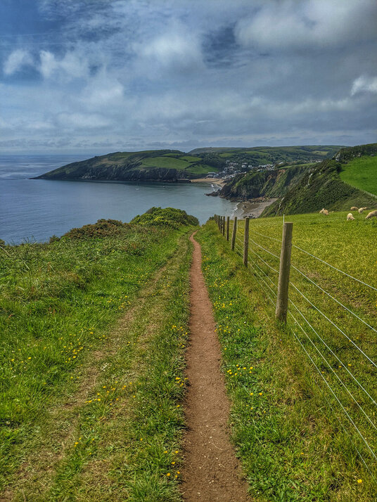 Coast path from Gorran Haven