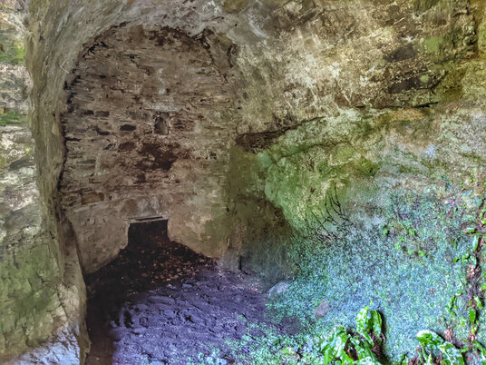 Inside the Lime Kiln at Cotehele