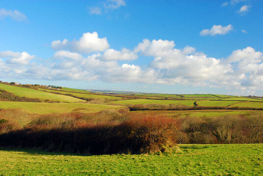 Countryside views from Cancleave, near Millook