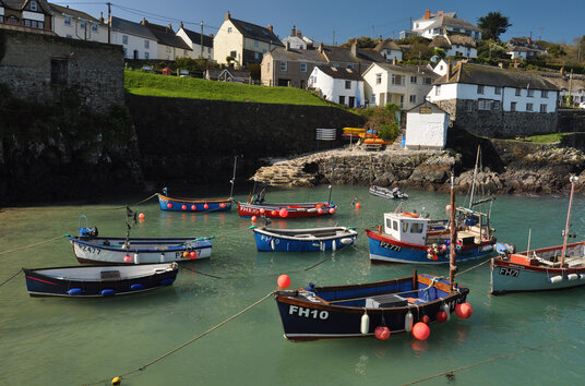 Boats in Coverack Harbour