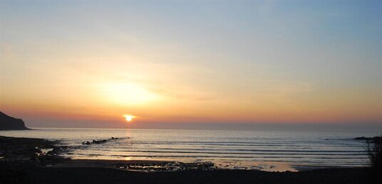 Sunset over Crackington Haven