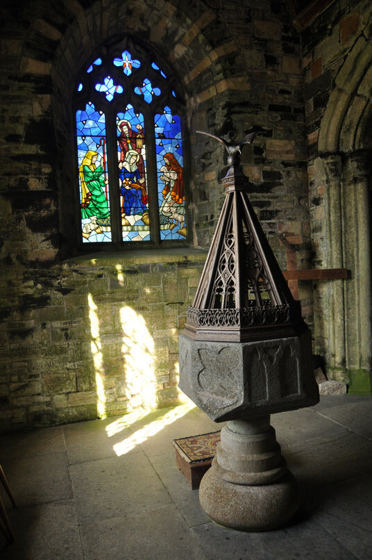 Font at Davidstow Church
