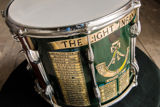 Light Infantry Drum in Cornwall's Regimental Museum