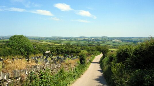 View from cemetery in Delabole