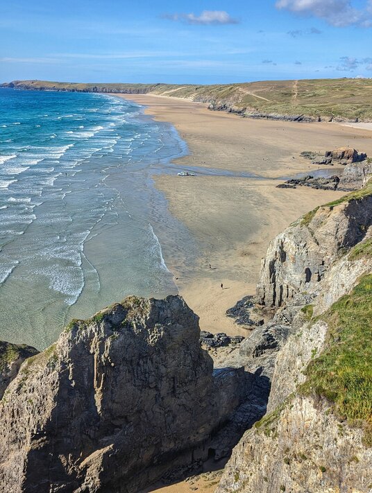 Perranporth Beach from Droskyn