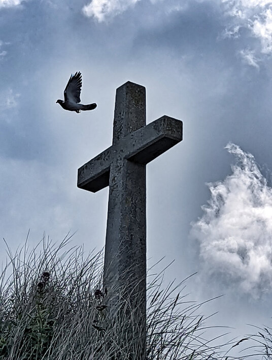 Cross on the dunes